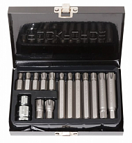 Набор бит RF-4159 RIBE c битодержателем 1/2"(L:30/75мм) 15пр.(кейс) ROCK FORCE /1